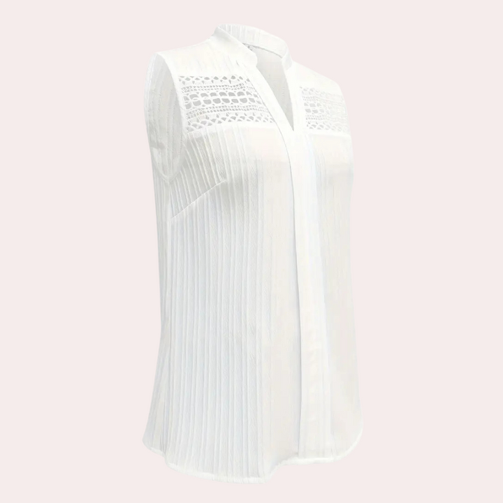Stylish White Top for Women - Romy