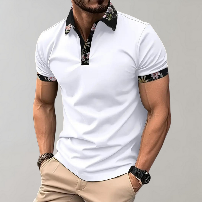 Men's Polo with Subtle Print - Noah