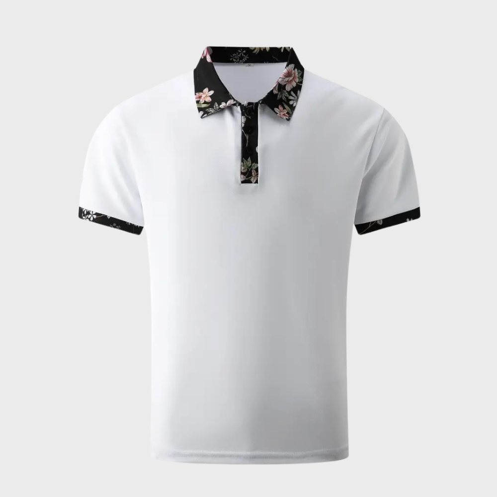 Men's Polo with Subtle Print - Noah