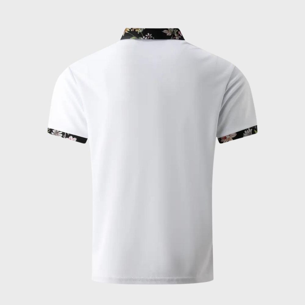 Men's Polo with Subtle Print - Noah
