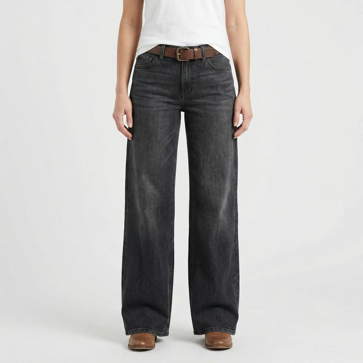 Weites Bein Jeans Mit Retro-Schnitt - Loretta