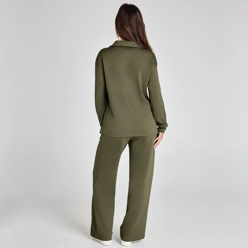 Weites Loungewear-Set Mit Weitem Bein - Joleen