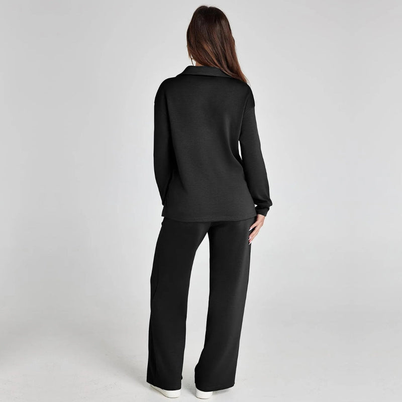 Weites Loungewear-Set Mit Weitem Bein - Joleen