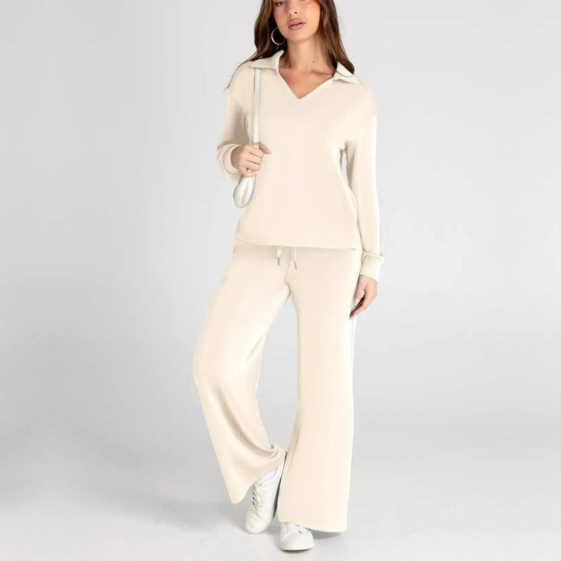 Weites Loungewear-Set Mit Weitem Bein - Joleen