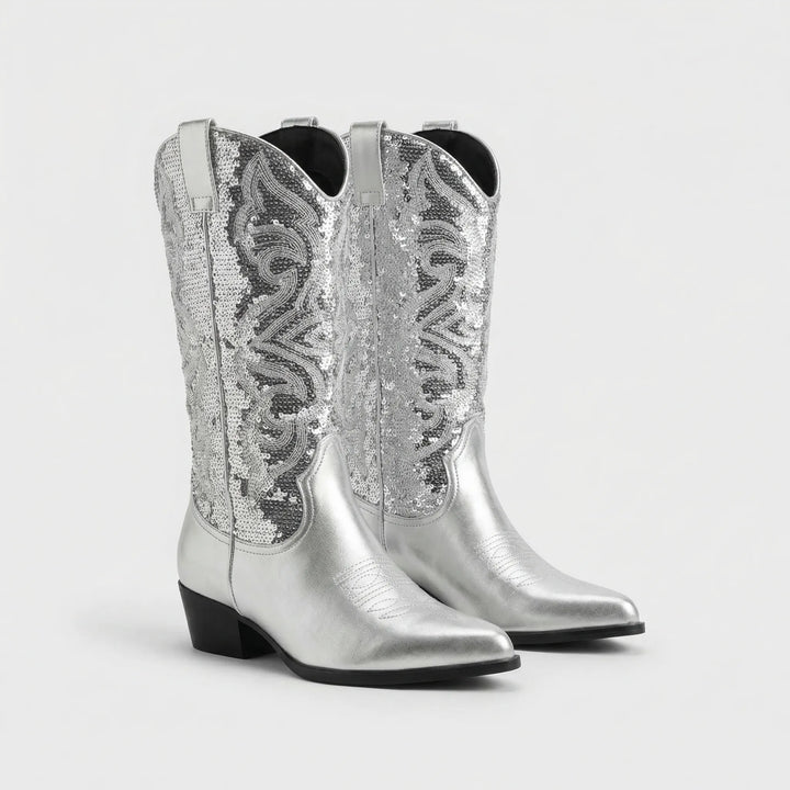 Western-Style Block Heel Boot - Danielle