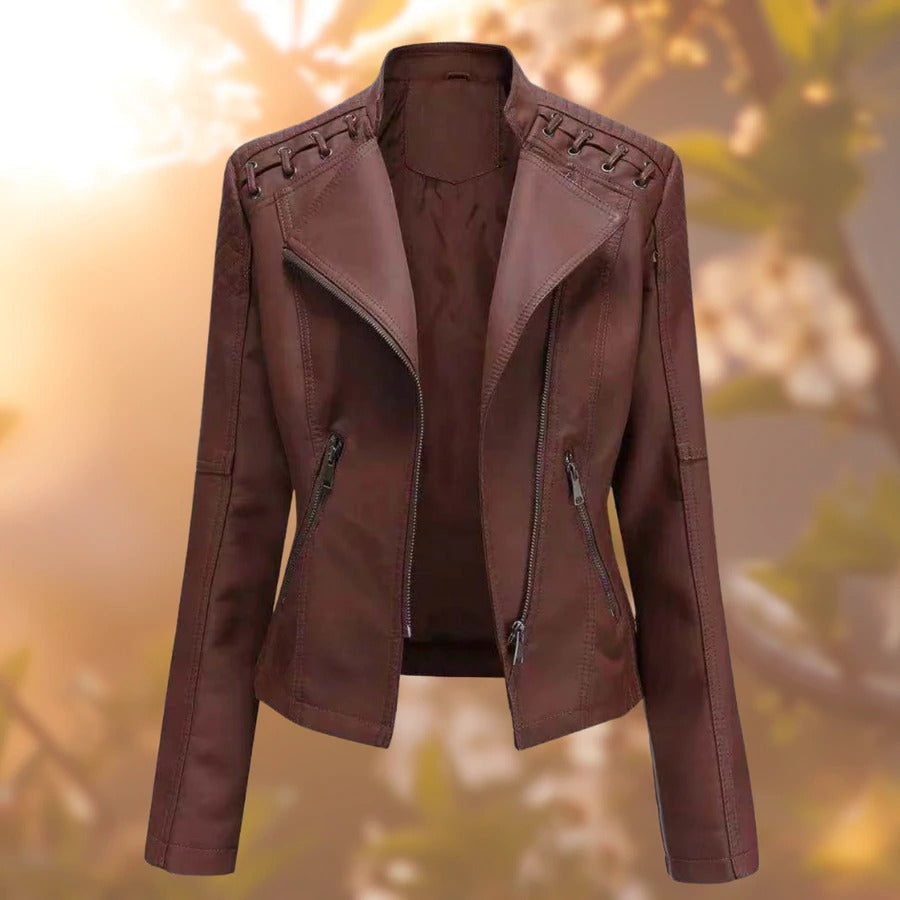 Leather Women's Jacket - Seraphina