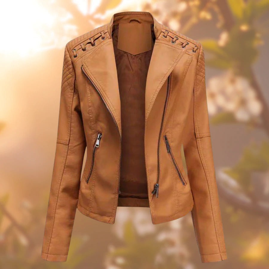 Leather Women's Jacket - Seraphina
