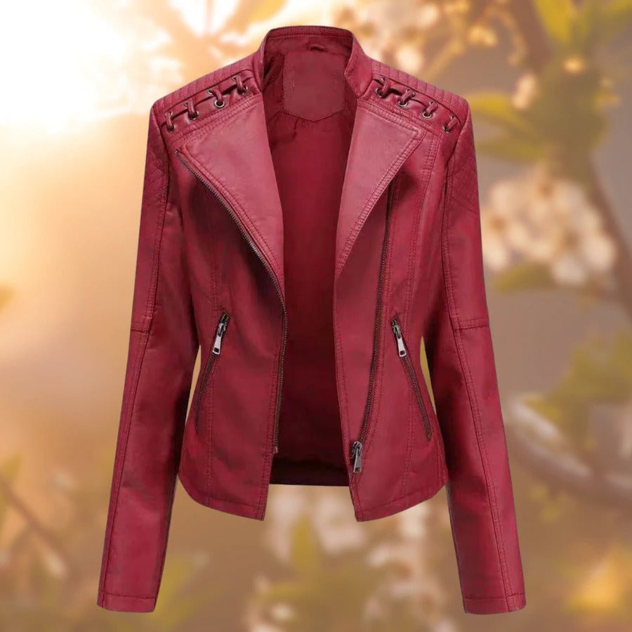 Leather Women's Jacket - Seraphina