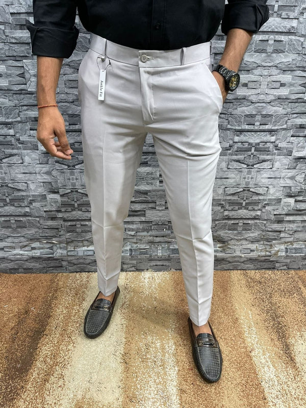 Slim Fit Formal Men's Trousers – Milan