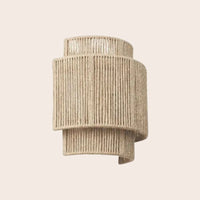 Contemporary Rattan Woven Wall Lamp - WeaveGlow