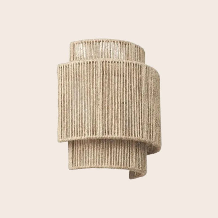Contemporary Rattan Woven Wall Lamp - WeaveGlow