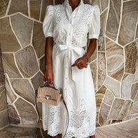 Maxi Dress with Embroidery – Celeste