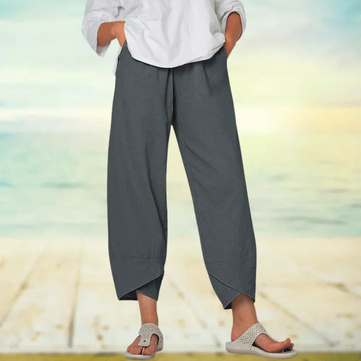 Wide-Leg Relaxed Fit Trousers - Sheryl