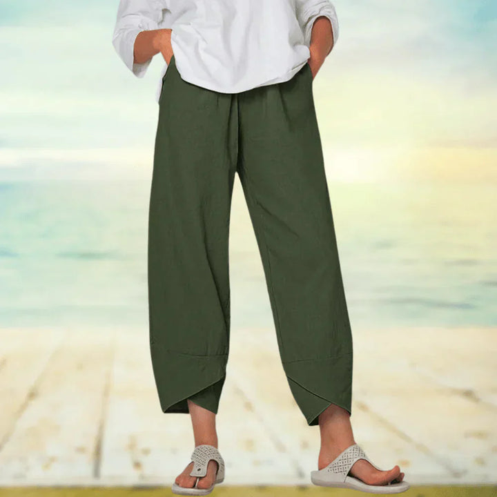 Wide-Leg Relaxed Fit Trousers - Sheryl
