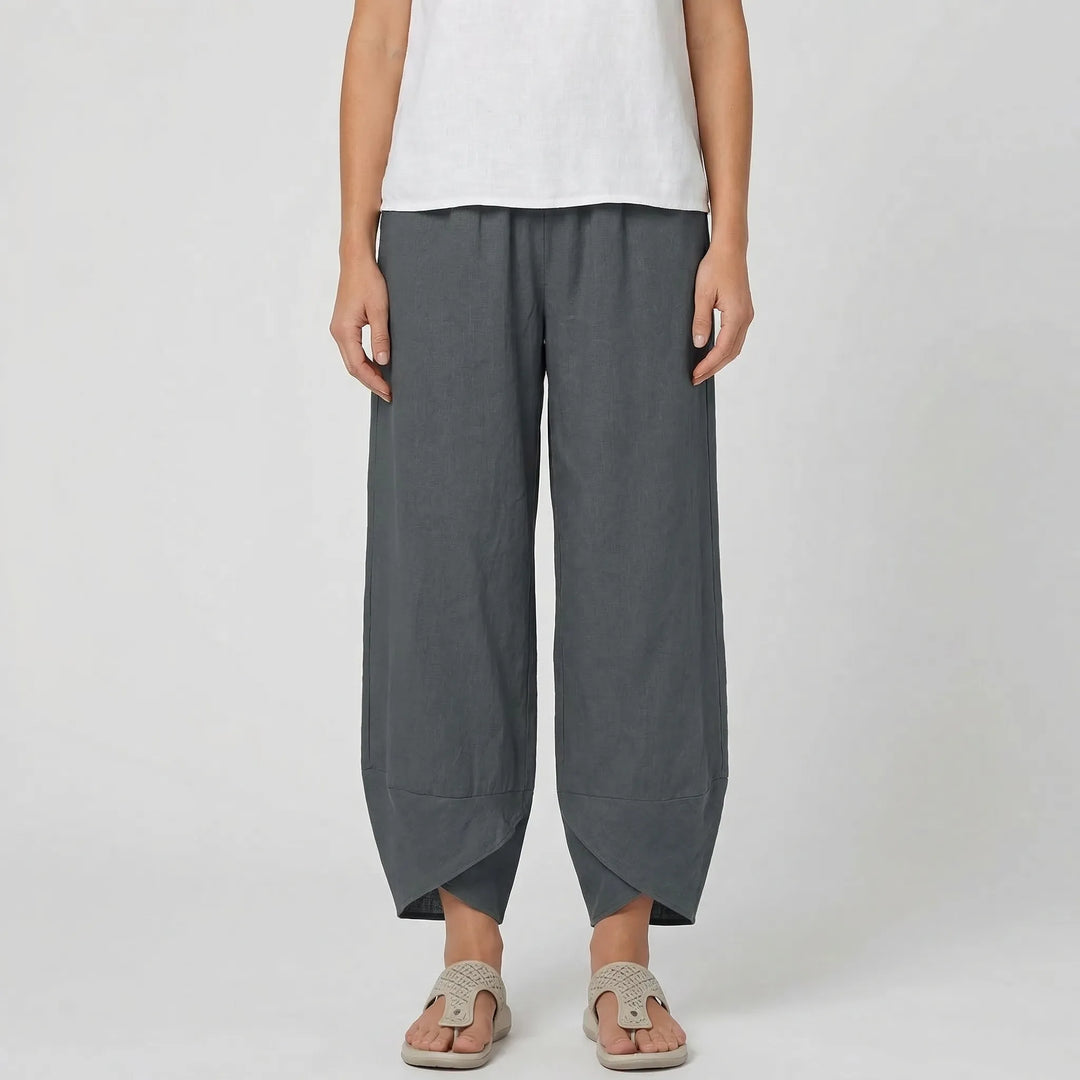 Wide-Leg Relaxed Fit Trousers - Sheryl