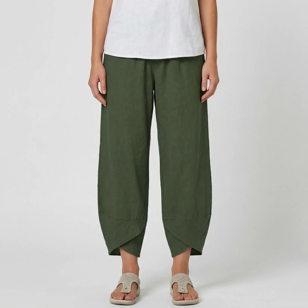 Wide-Leg Relaxed Fit Trousers - Sheryl