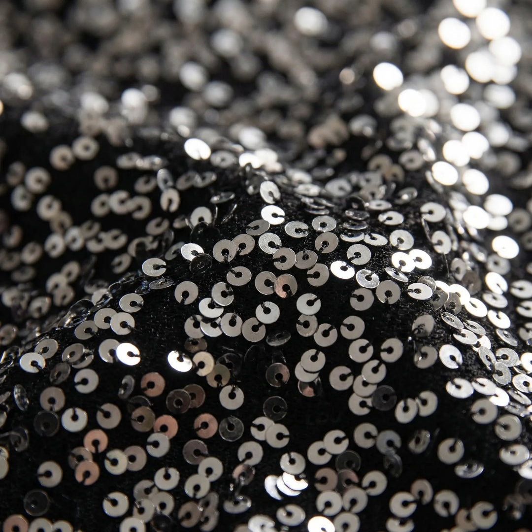 Wide-Leg Sequin Trousers Full Length - Molly