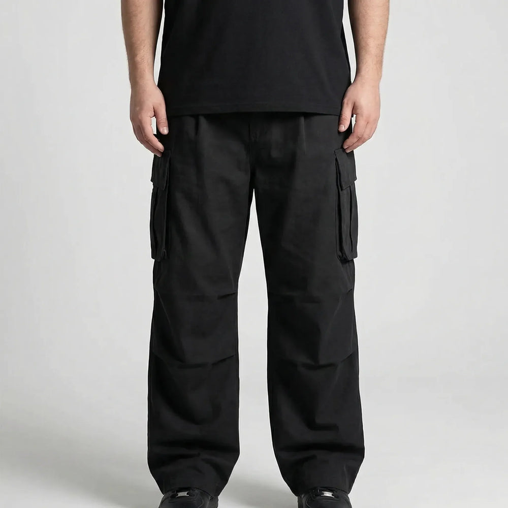 Wide Leg Cargo Trousers For Men - Clifton