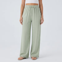 Wide Leg Casual Trousers - Peggy