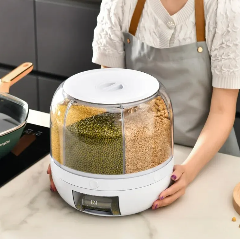 360° obrotowy dozownik ziarna - SpinStore GrainKeeper