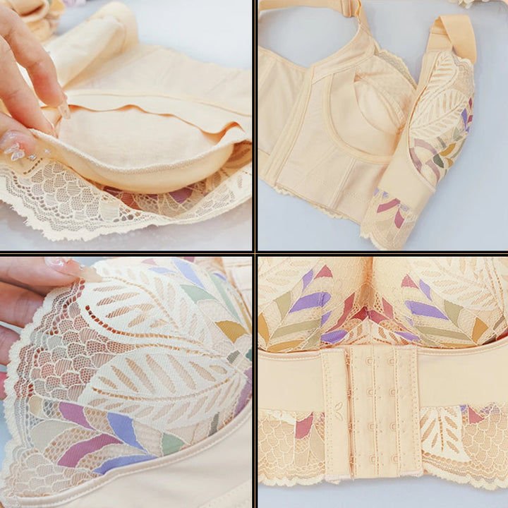 Front Closure Bra with Floral Lace – Emilia