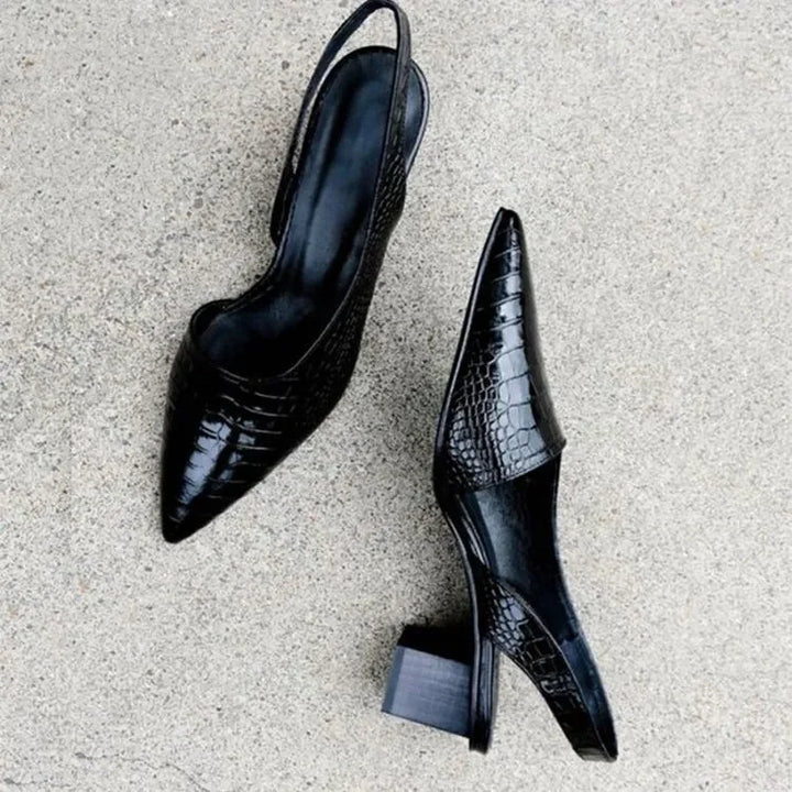 Lara Orthopedic Pumps with Croco Design – Elegant, Comfortable & Perfect for Every Occasion