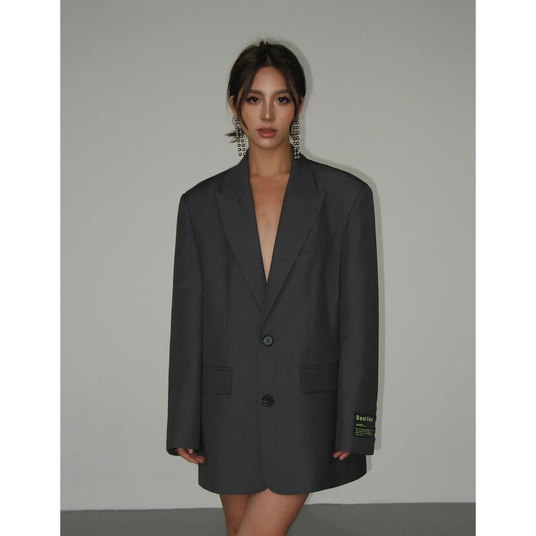 Stylish Loose-Fitting Women's Blazer - Marissa