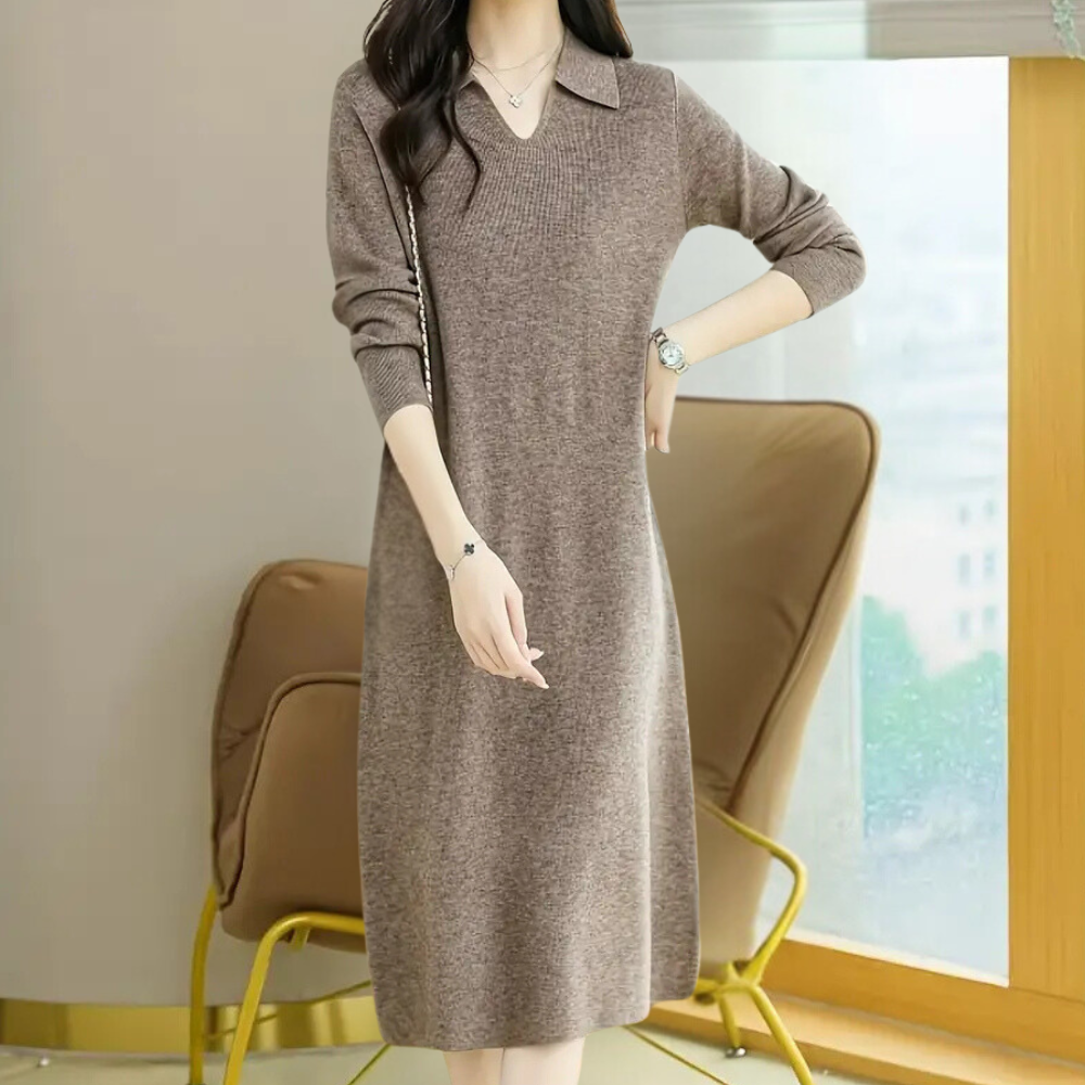 Gebreide Midi Jurk - Mirelle