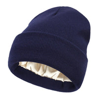 Winter Beanie with Silk Lining - Noor