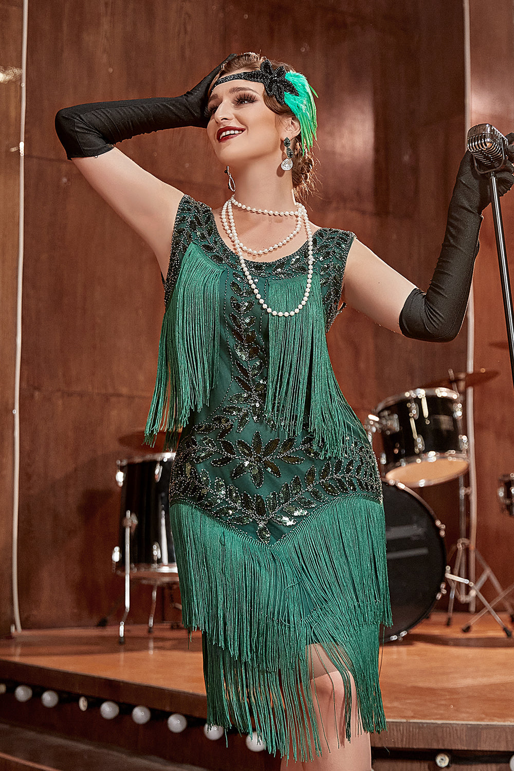 Glamoureuze Charlestonjurk uit de jaren '20 - Amelia