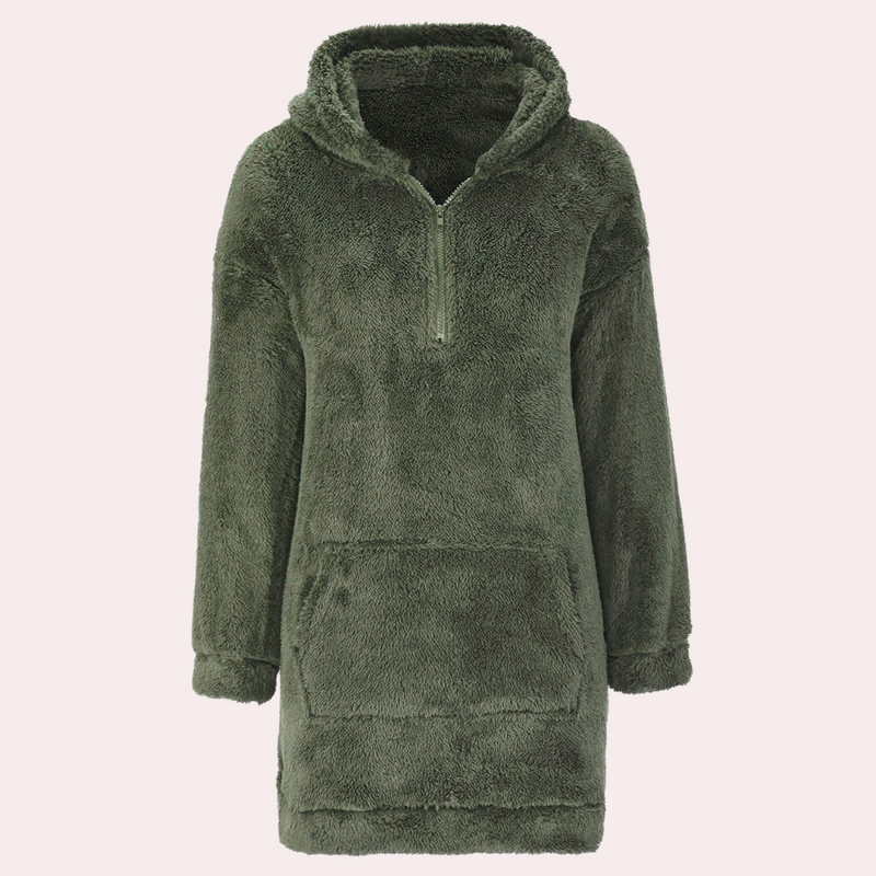 Soft Warm Winter Sweater with Zipper for Women - Maëlle