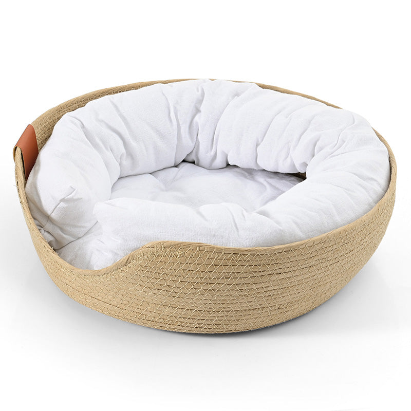 Handgemaakt Comfortabel Bed voor Katten - LuxeSnooze
