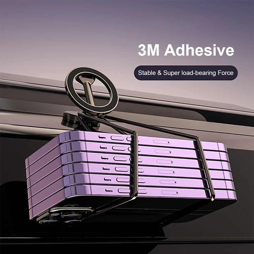 360° Opvouwbare Magnetische Telefoonhouder voor de Auto - Sterk & Verstelbaar