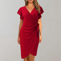 Lightweight Summer Dress with Short Sleeves - Sofia