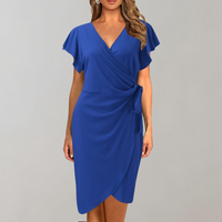Lightweight Summer Dress with Short Sleeves - Sofia