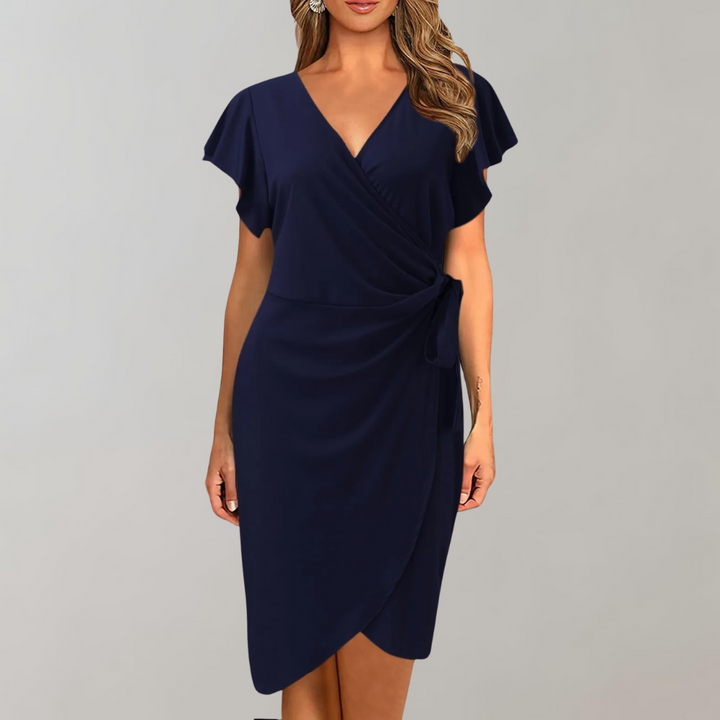 Lightweight Summer Dress with Short Sleeves - Sofia