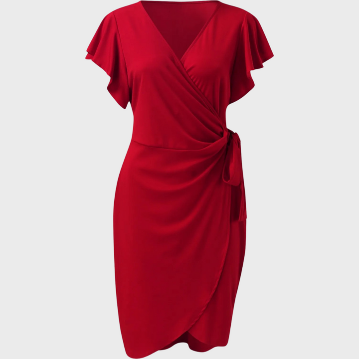 Lightweight Summer Dress with Short Sleeves - Sofia