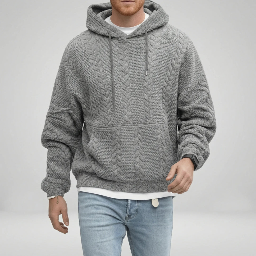 Zopfmuster-Pullover Mit Kapuze - Carlos