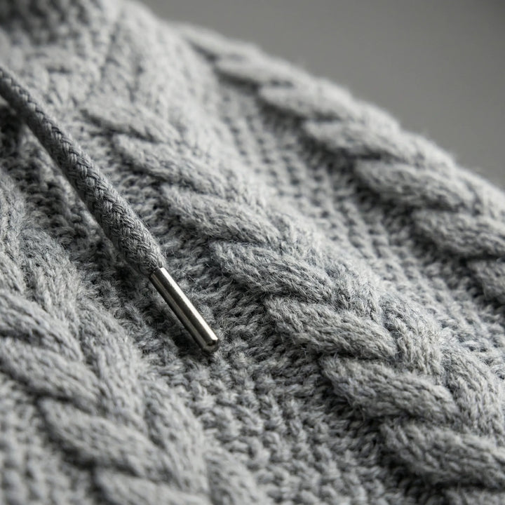 Zopfmuster-Pullover Mit Kapuze - Carlos