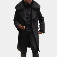 Stylish Warm Black Winter Coat for Men - Vincenzo
