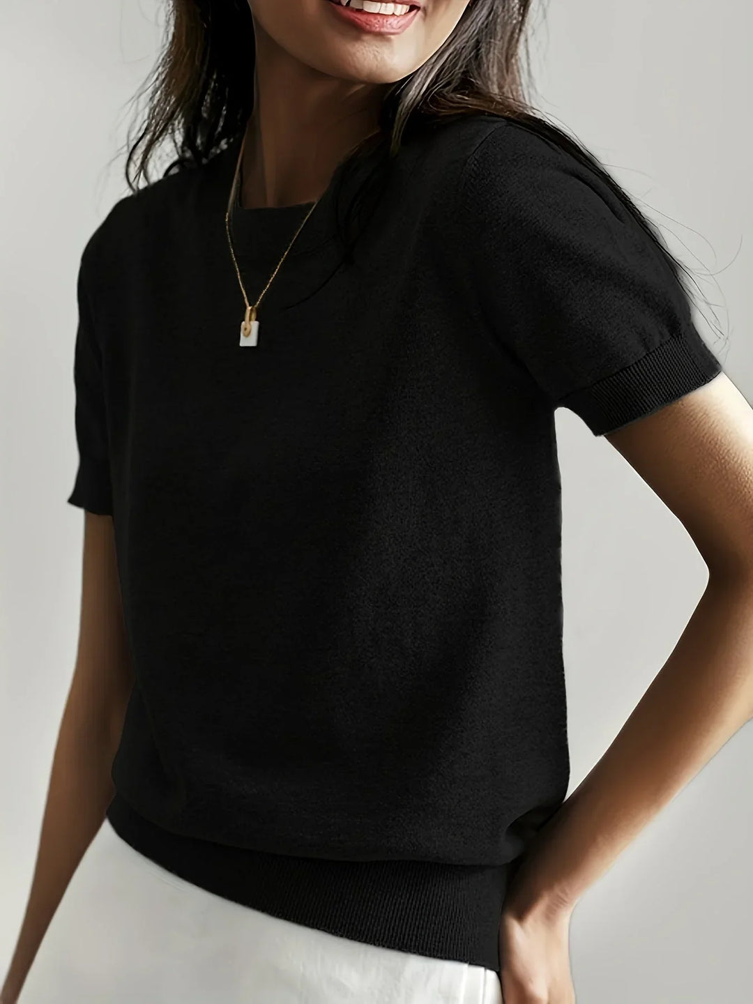 Women's Short Sleeve Sweater – Mila