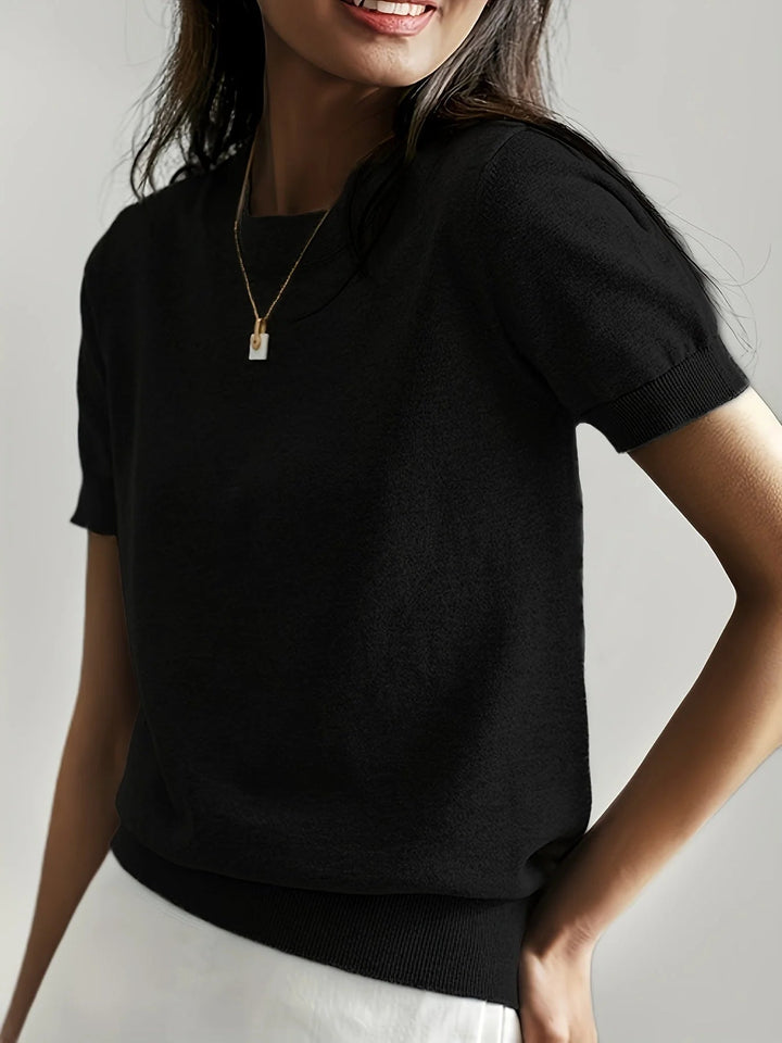 Spring Sweater with Short Sleeves – Mira