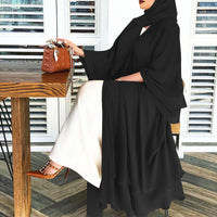 Sammy Jackson™ Open Amina Abaya with Hijab | A beautiful & airy abaya