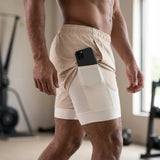 Twee-in-een trainingsshorts - Wade