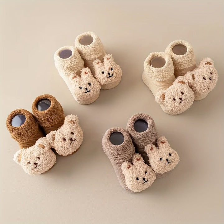 Antislip Babysokjes – Mila | Met Schattig Berenontwerp