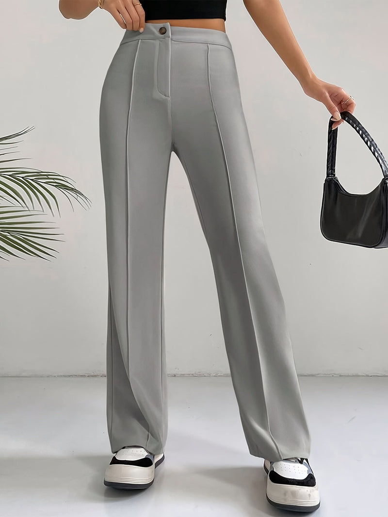 Trendy High-Waisted Pleated Women's Pants - Emilia