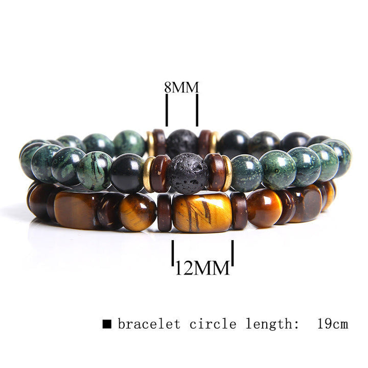 African Turquoise & Tiger's Eye Bracelet - Naya