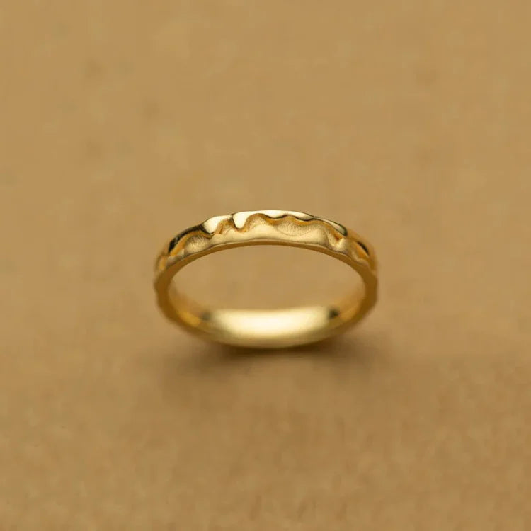 Stylish Gold Honey Ring - Sienna