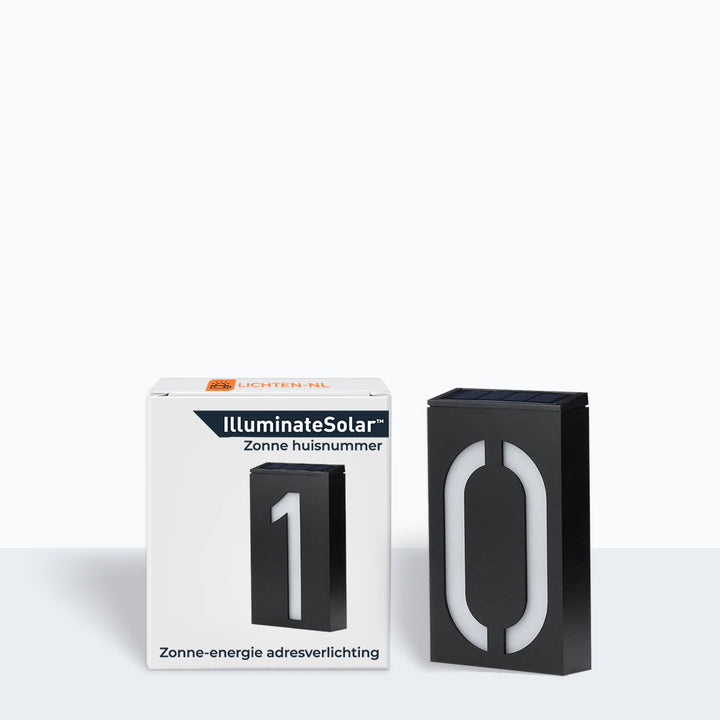 Illuminated House Number Powered by Solar Energy - SolarSign