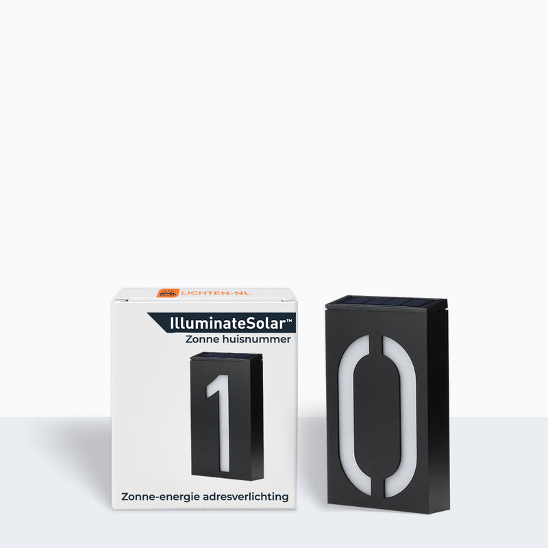 Illuminated House Number Powered by Solar Energy - SolarSign